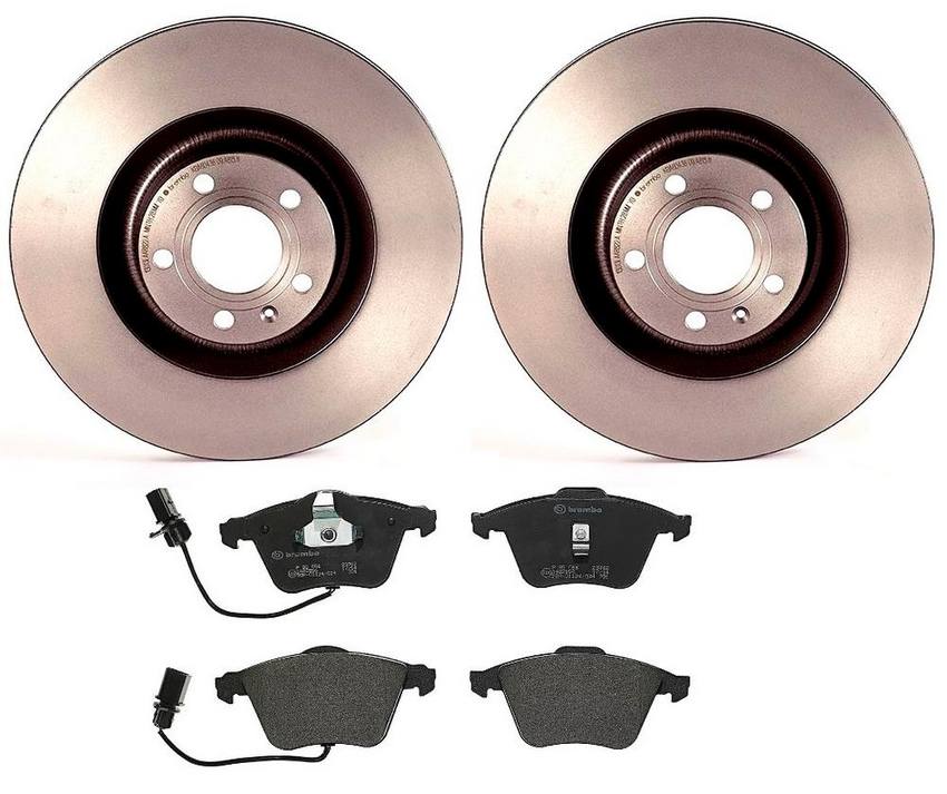 Audi Brake Kit - Pads and Rotors Front (345mm) (Low-Met) 8E0698151G - Brembo 2858345KIT